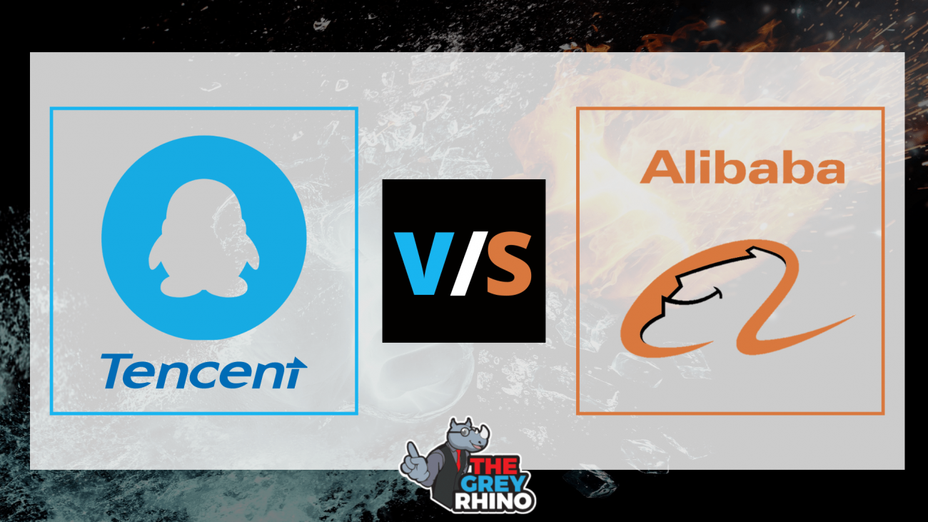 Alibaba and Tencent logo from worldvectorlogo, Templates from Canva